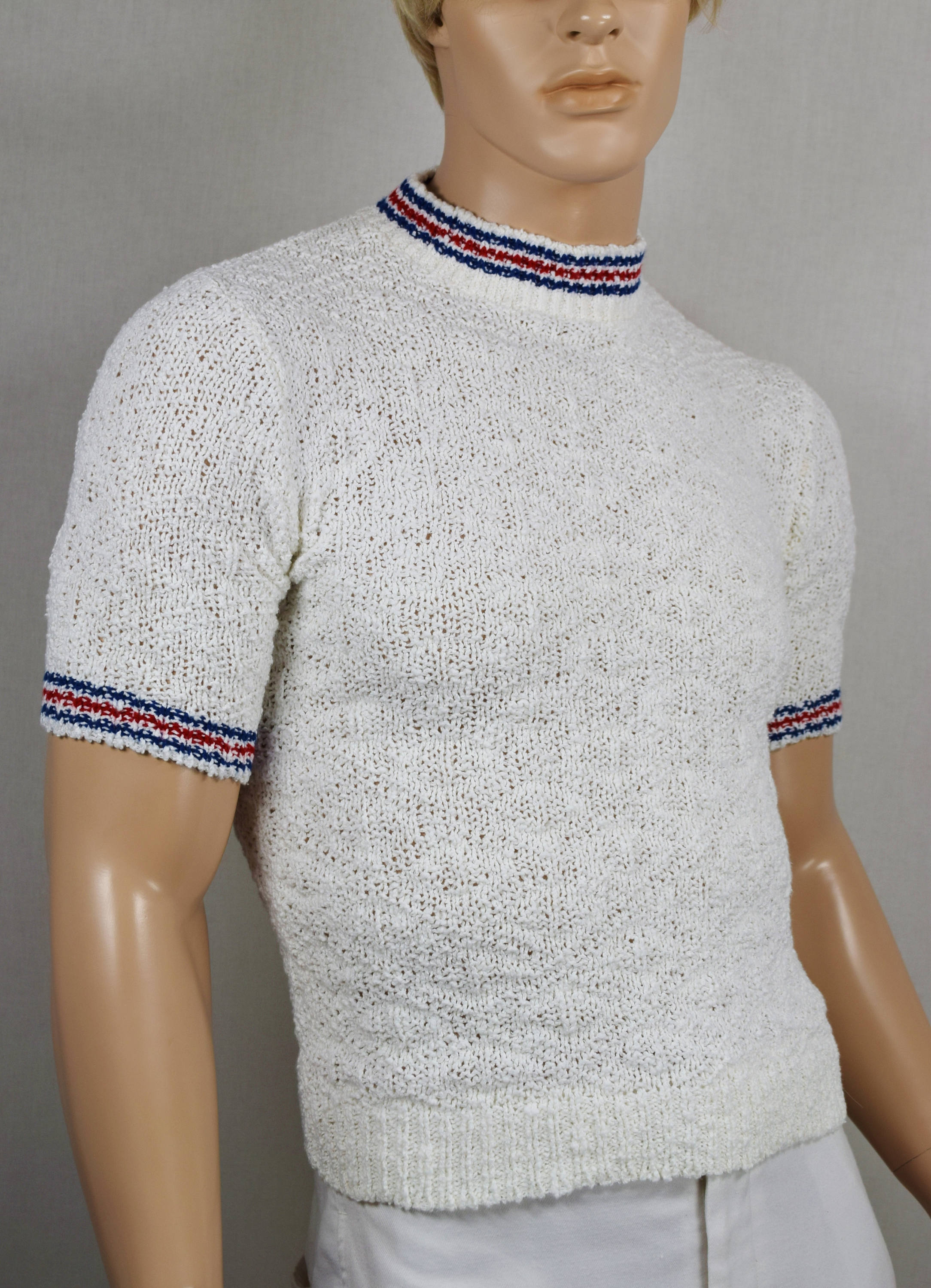 Download Nos Vintage 1960's Men's ULtrA MoD WHITE MoCk Turtle Neck ...