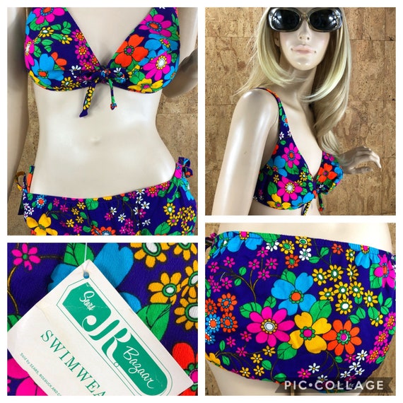 NWT - Vintage 1960's Sears Jr. Bazaar NEON Psyched