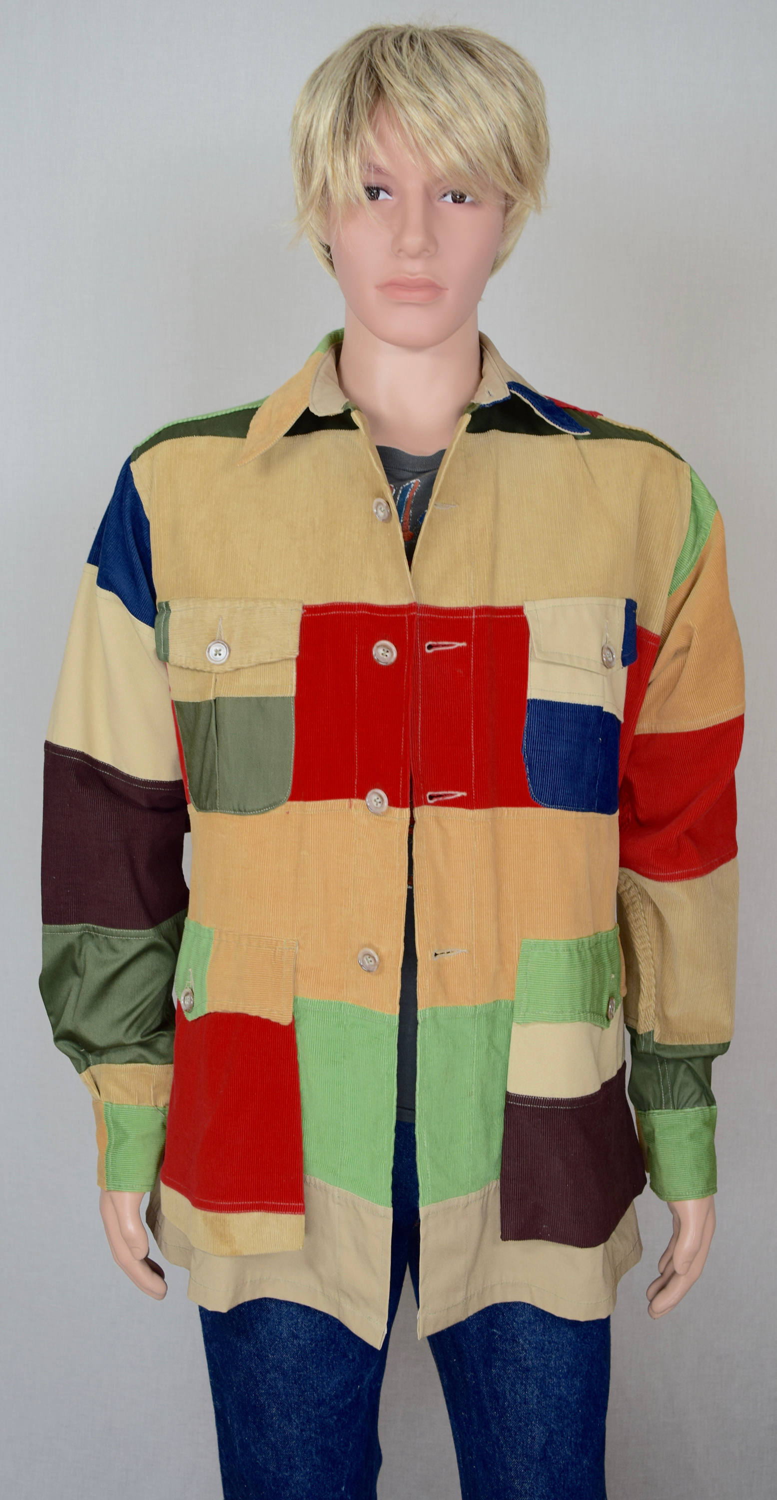 Patchwork Men's Safari Jacket 