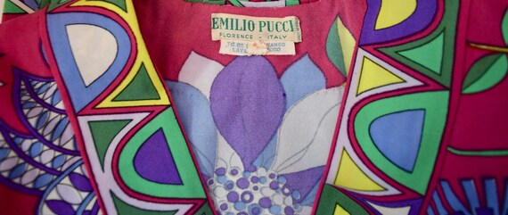 Vintage 1960's EMILIO PUCCI Mod Psychedelic Silk Jersey Knit