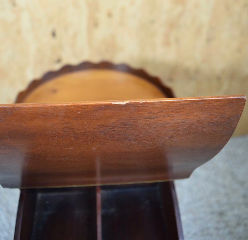 Vintage 1950/'s Mid Century Cigar Humidor Wooden Side End Table Furniture Smoking Tobacciana