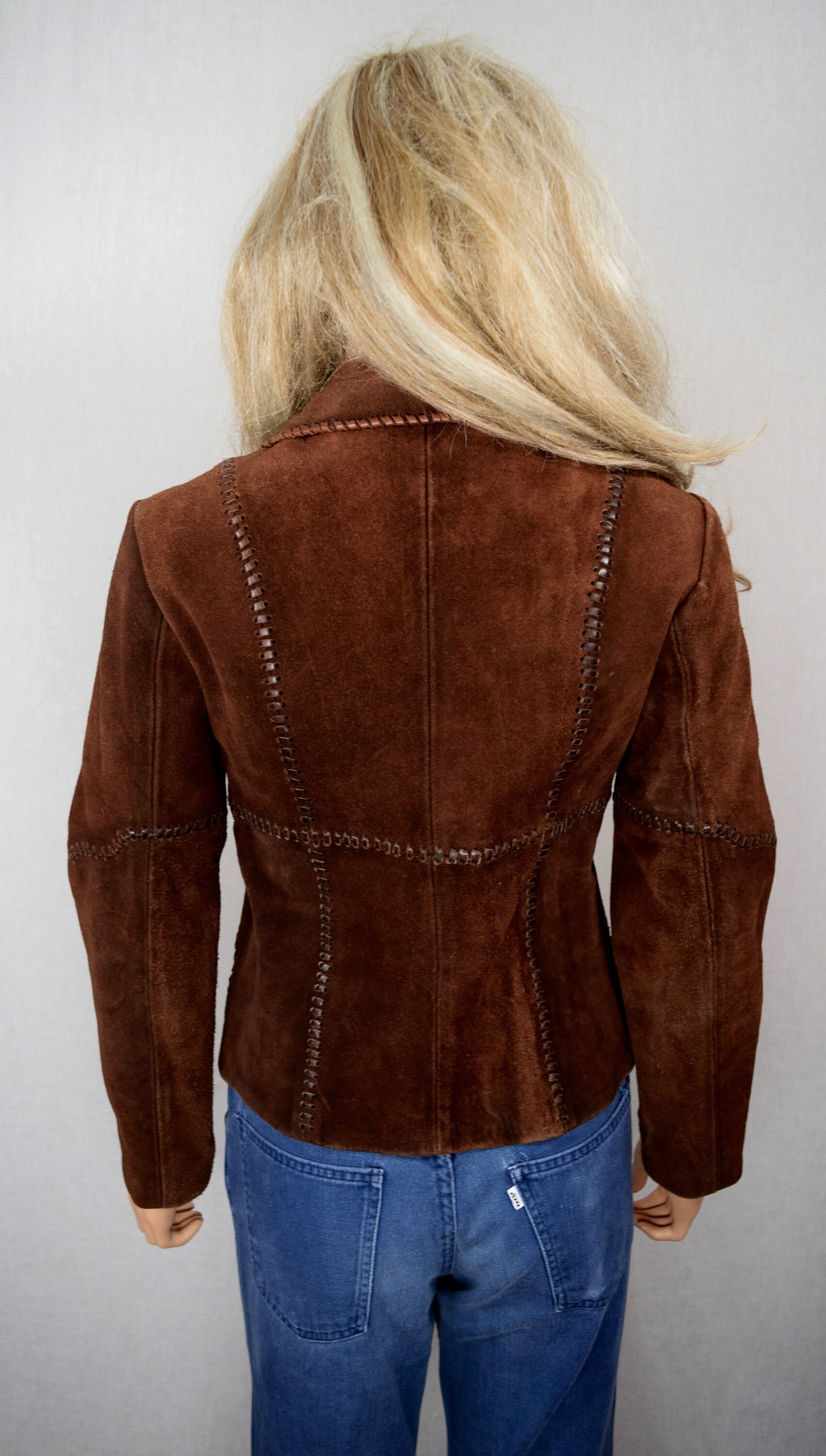 Black Leather Jacket With Embroidered Flowers Images