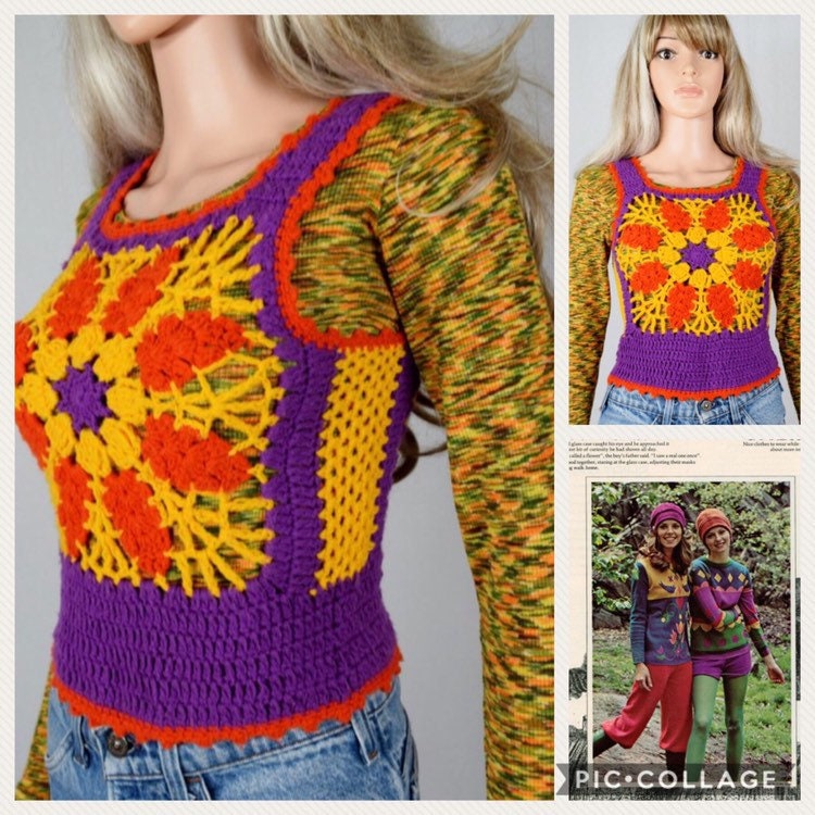 colorful sweater vest