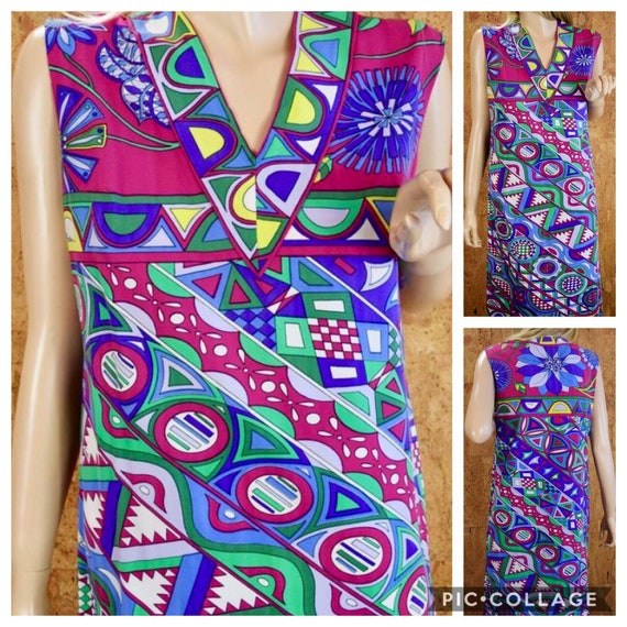 Vintage 1960's EMILIO PUCCI Mod Optic Op Art Psych