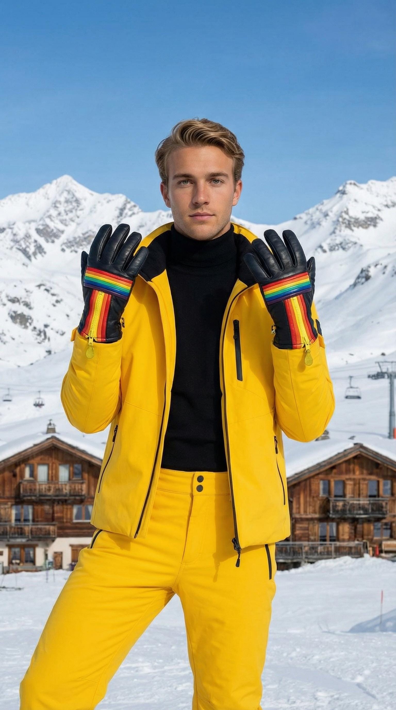 Vintage ski gloves - Etsy 日本