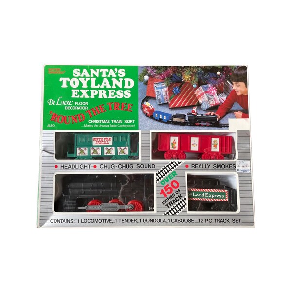 Christmas Train Set Around the Tree Etsy
