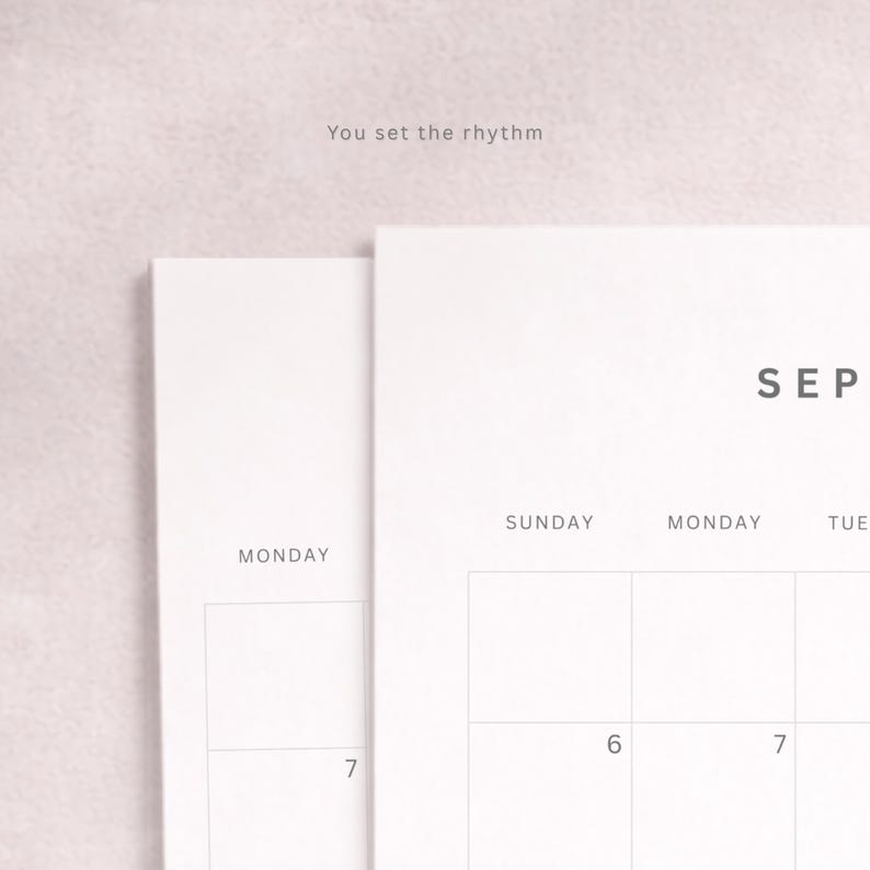 2026 Monthly Calendar Printable | Minimal Full Year Planner | Sunday or ...
