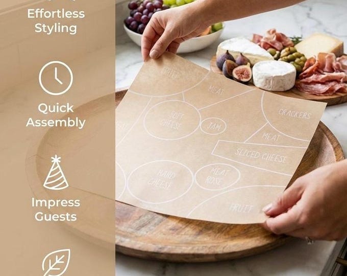 Featured listing image: 13inch GrazeMap - Charcuterie Map