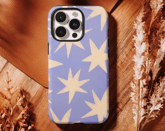 Big Blue Star Einfache Handytasche Adrette Handytasche, robuste Handytasche für iPhone 17 16 15 14 13 12 11 Pro Max, Samsung S26 S25 S24 Ultra