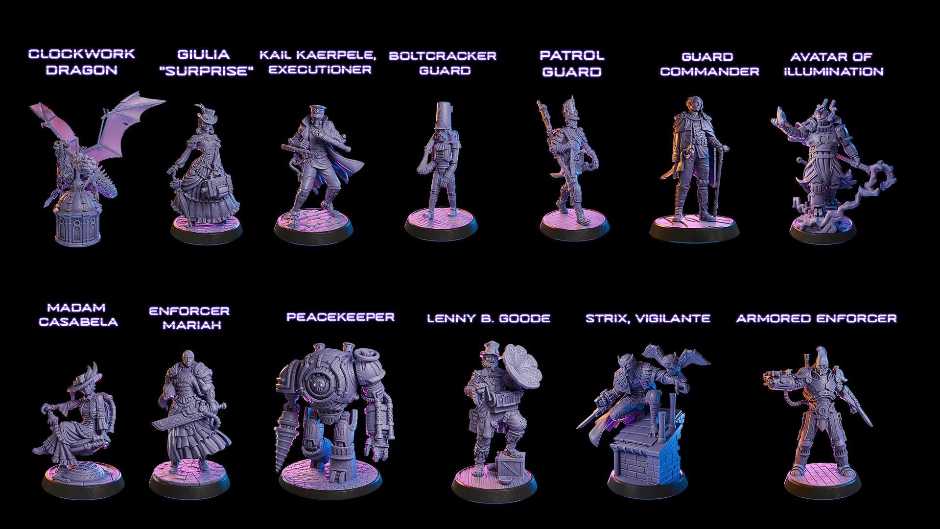 Clockwork Skyline Sci Fi STL Bundle, Cyberpunk Terrain, Miniatures ...