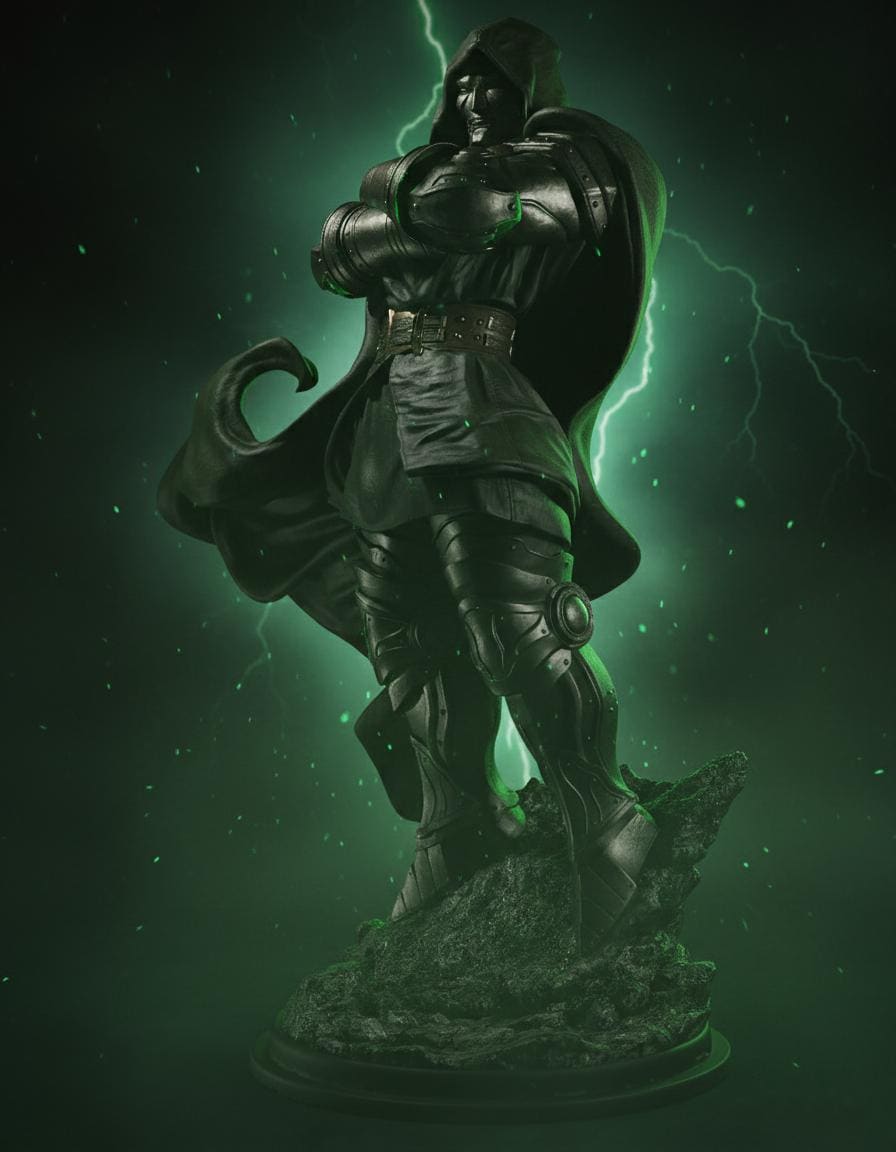Villian Ruller Doctor Doom STL Statue | Marvel Villain 3D Print Model | Latverian ...