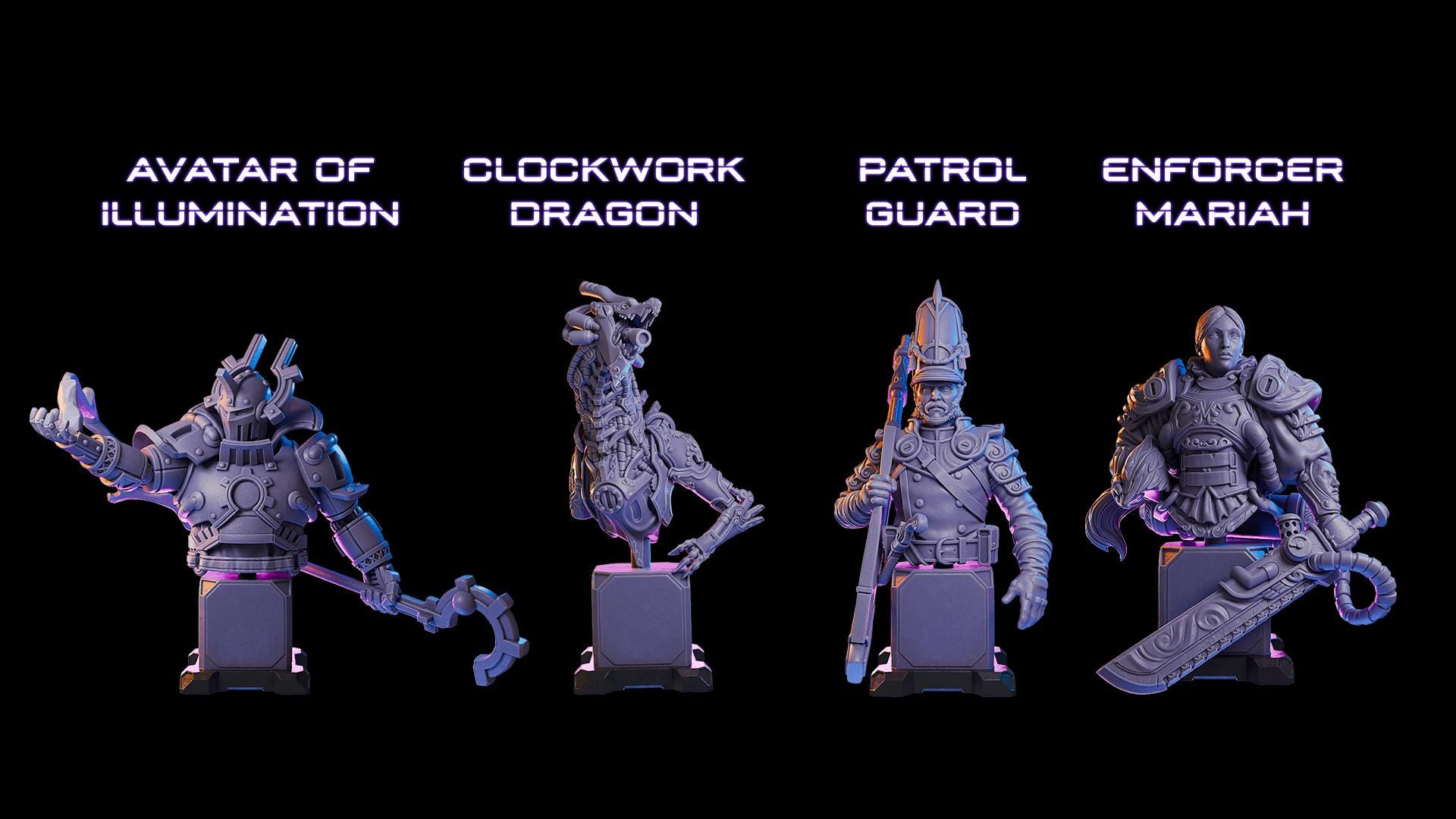 Clockwork Skyline Sci Fi STL Bundle, Cyberpunk Terrain, Miniatures ...