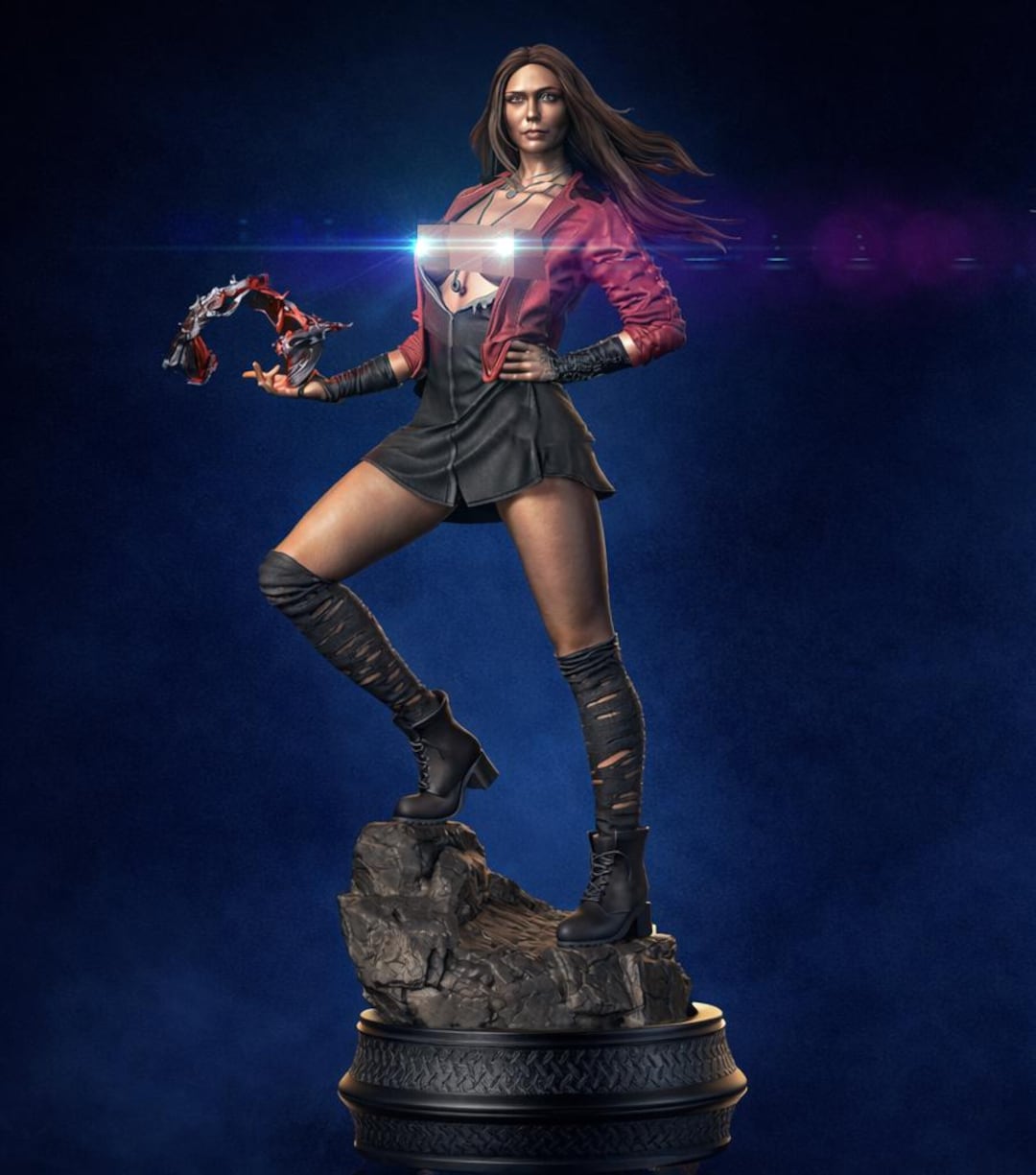 Wanda Maximoff | Scarlet Witch Sorceress Inspired STL Statue | 3D Print ...