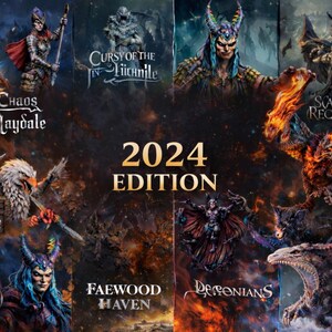 Lot 3D fantastiques 2024 | Lot de 12 RPG et figurines de table | 110 Go de téléchargement numérique image 5