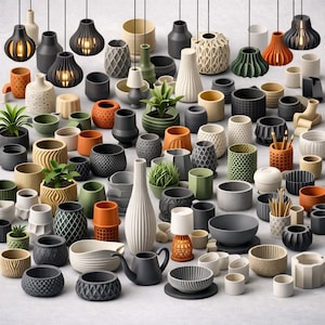 3D Printable Modern Home Decor STL Bundle - 550+ Files | Digital Download image 5