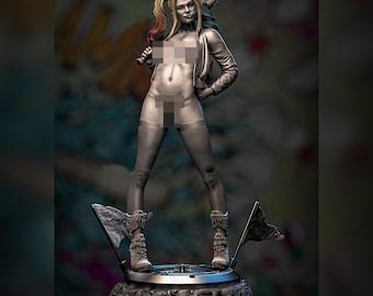 Harley Queen – Chaos Smile | Margot Robbie - Miss Quinn | Premium STL Statue | Modern Celebrity 3D Print File for Display