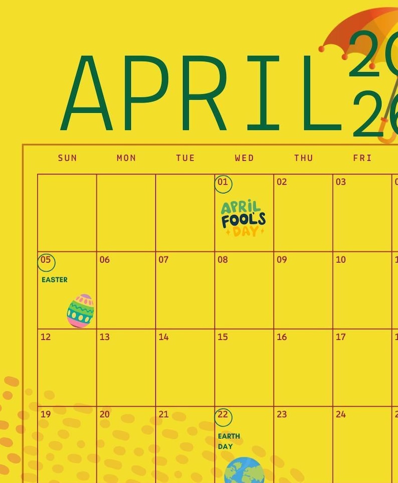 2026 Calendar - March (all Months Available Separately) - Etsy Australia