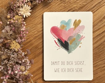 Kartenset zum Ausfüllen für FreundInnen – „Damit du dich siehst, wie ich dich sehe“
