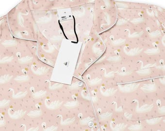 Swan Pajama Top | Women's Long Sleeve Sleepwear