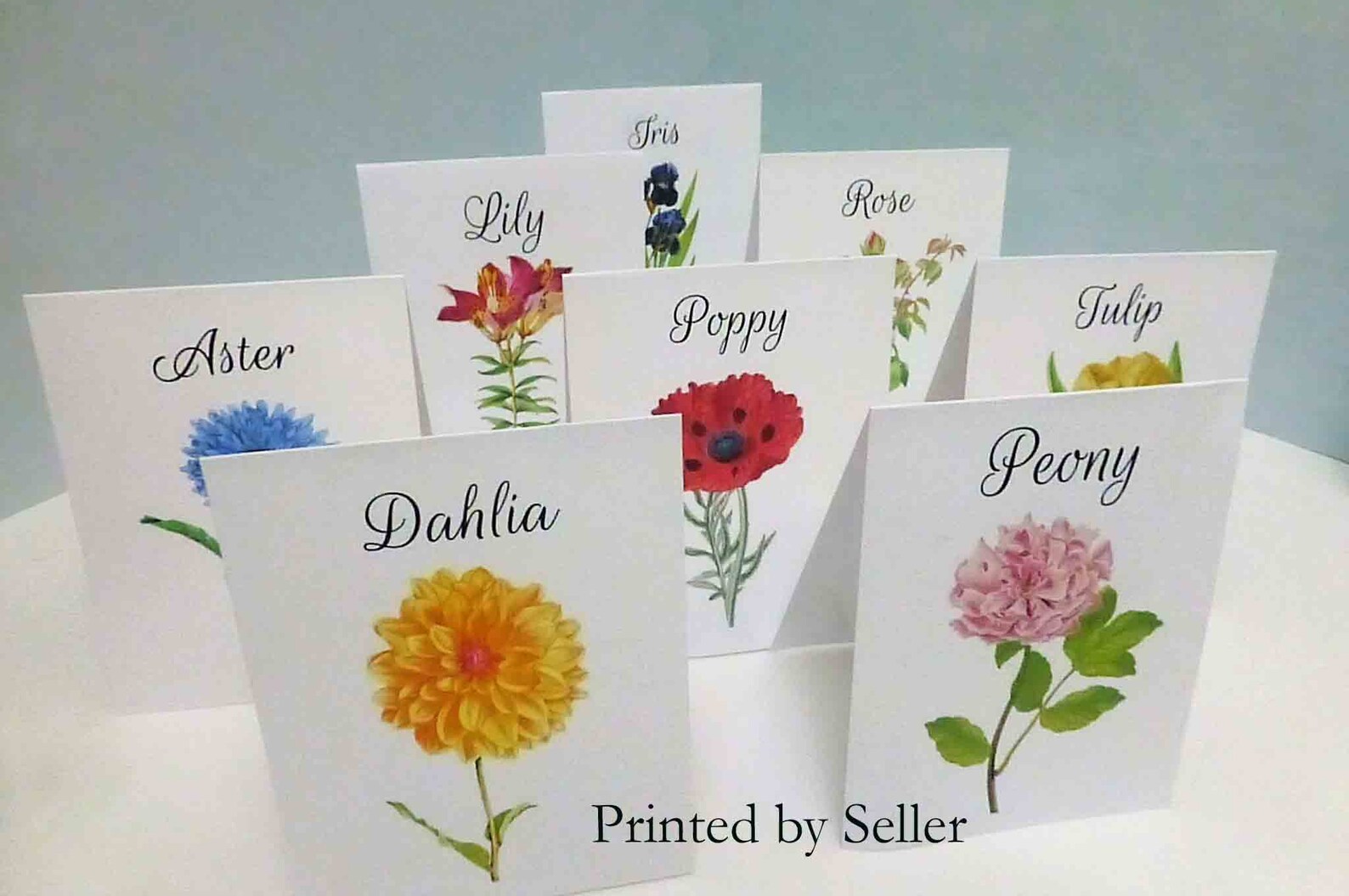 Wedding Table Cards Flower Table Cards Botanical Table Etsy
