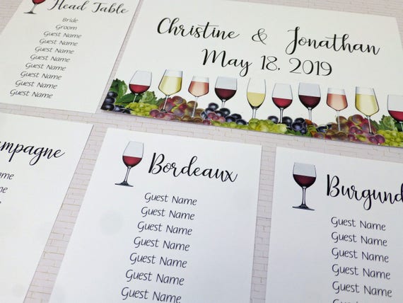 Guest Table Seating Chart