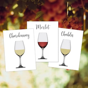 Wine Table Cards, Vineyard Wedding, Vineyard Table Cards, Wine Tasting Party, Wine Theme, Wine Theme Reception