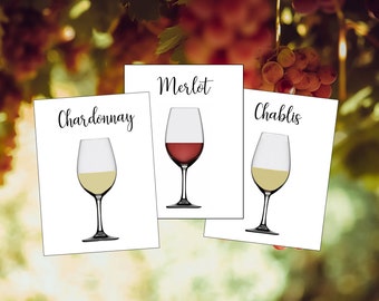 Wine Table Cards, Vineyard Wedding, Vineyard Table Cards, Wine Tasting Party, Wine Theme, Wine Theme Reception