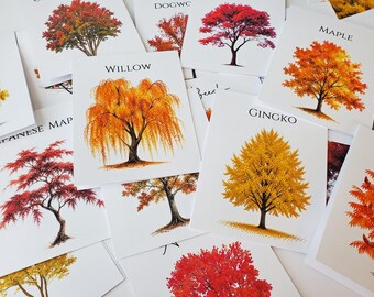 Autumn Tree Table Cards, Autumn Tree Table Tents, Autumn Wedding Table Cards, Thanksgiving Table Card, Autumn Fall Event, Harvest Table