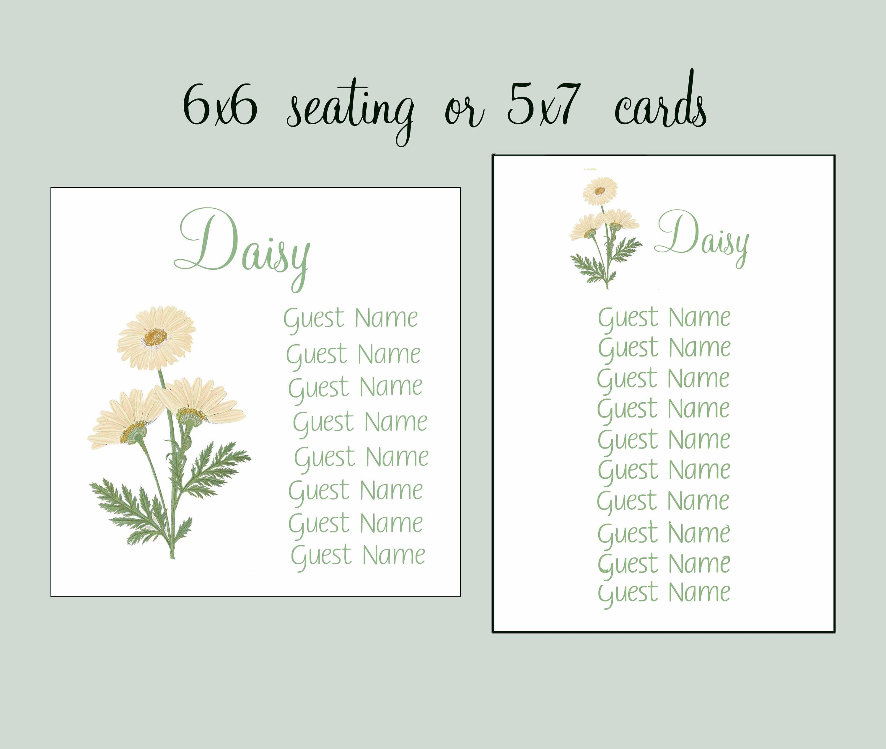 Seating Charts Table Seating Assignment Cards Seating | Etsy