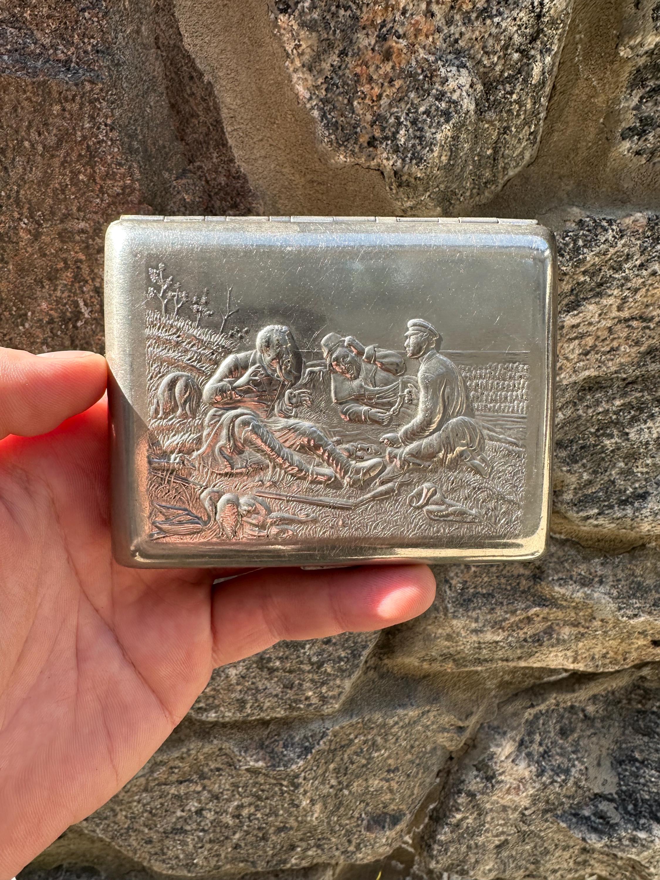 communist cigarette case Ussr Cigarette Case