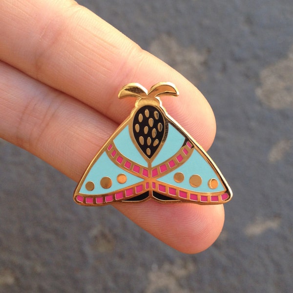 Moth enamel pin // insect enamel pin // butterfly enamel pin // Hard Enamel // Badge // Brooch // limited edition // SOLD OUT