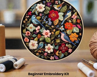 クロスステッチキット 優雅な鶴、色鮮やかな牡丹、鳥の刺繍 - Etsy 日本