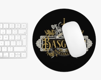 Basgiath War College Dragon Mouse PAd, Ride or Die, Fourth Wing Inspired, Dungeons & Dragons Fantasy, Gold Dragon Design, Computer desk mat