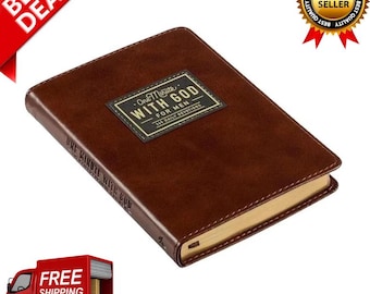 One Minute with God for Men 365 Devotions Brown Study Guide Book