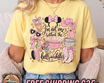 Camiseta Disney Girly Graphic Tee, inspirada en Megan Maroney de Bells & Whistles.