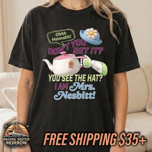 Toy Story Buzz Lightyear Inspired Tee, Mrs. Nesbitt Shirt, Disney Parks Comfort Colors Unisex Tshirt image 1