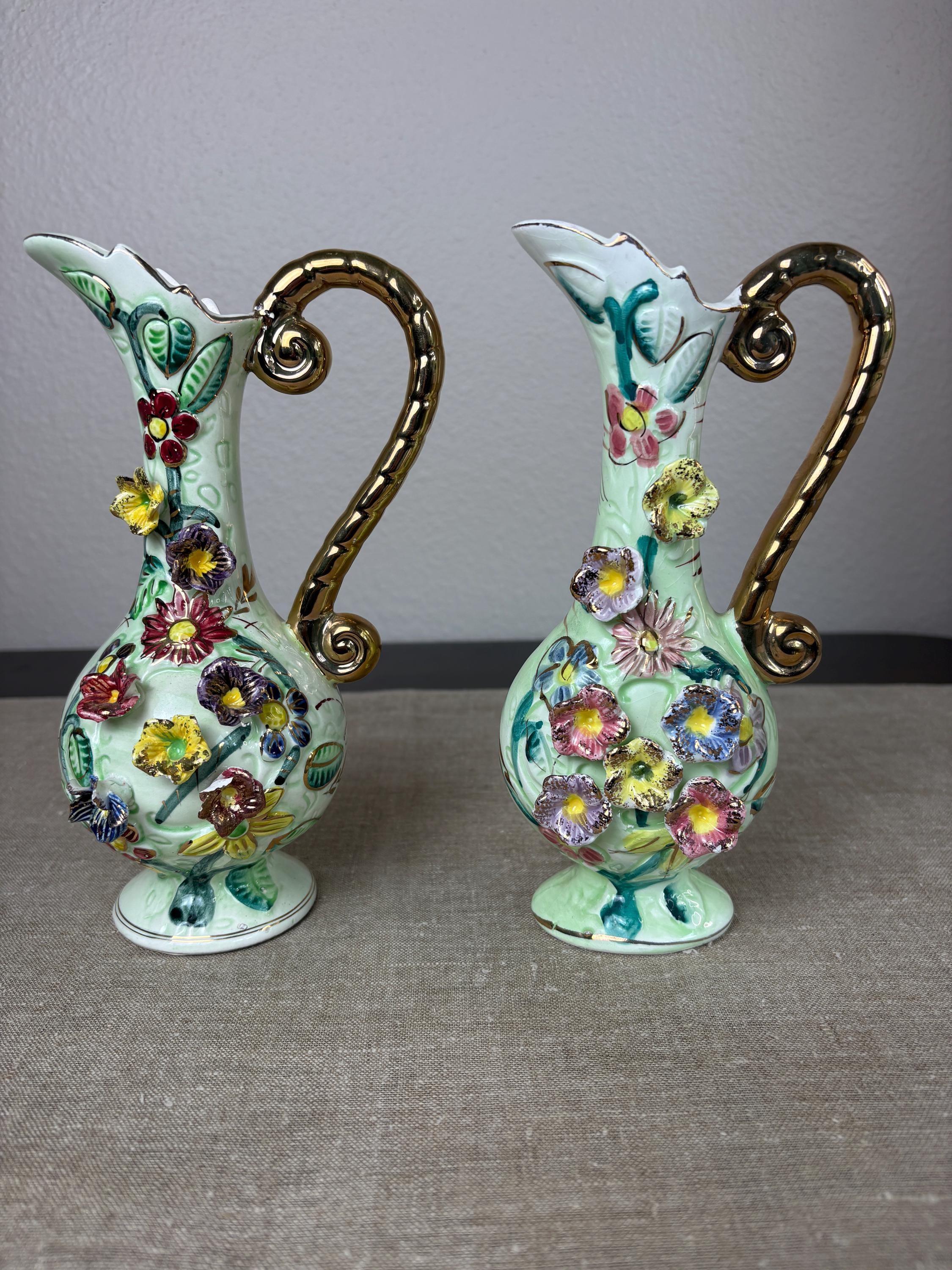 Capodimonte Flower Vase - Etsy