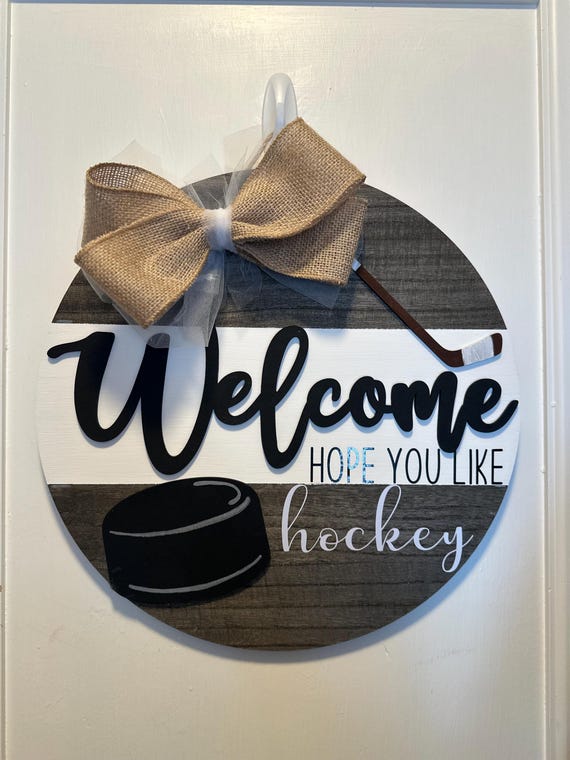 Welcome Sign for Hockey Fans