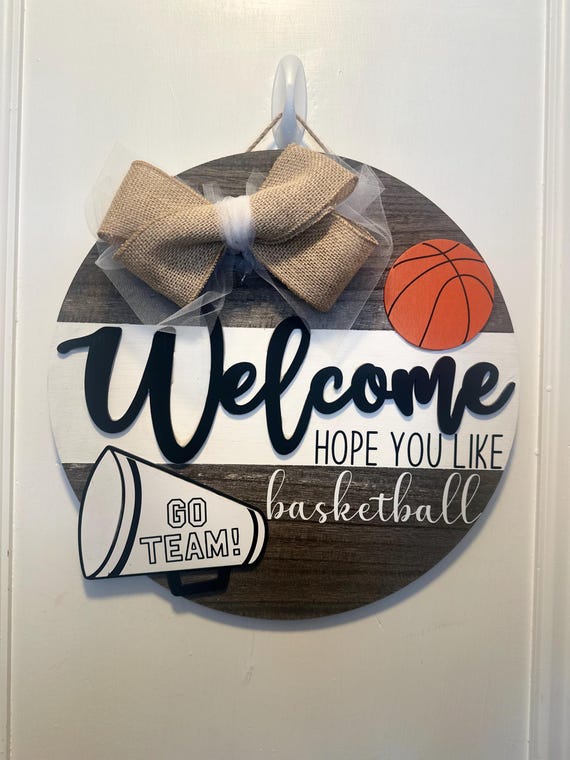 Welcome Sign for Basketball Fans