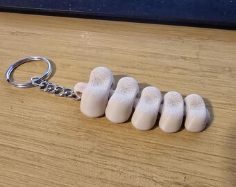 3D Printed Articulated Rattlesnake Keychain | Fidget Bag Charm for Men