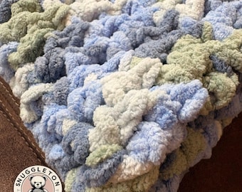 Super Soft Handmade Crochet Baby Blanket, Chunky Knit Style, Custom Made