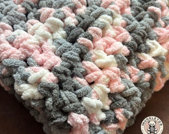 Super Soft Handmade Crochet Baby Blanket, Chunky Knit Style, Custom Made