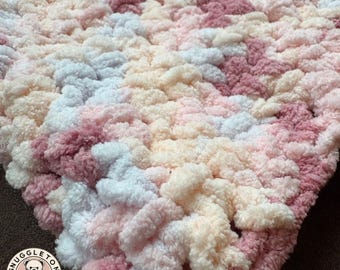 Super Soft Handmade Crochet Baby Blanket, Chunky Knit Style, Custom Made