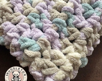 Super Soft Handmade Crochet Baby Blanket, Chunky Knit Style, Custom Made