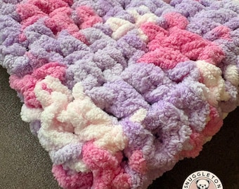 Super Soft Handmade Crochet Baby Blanket, Chunky Knit Style, Custom Made