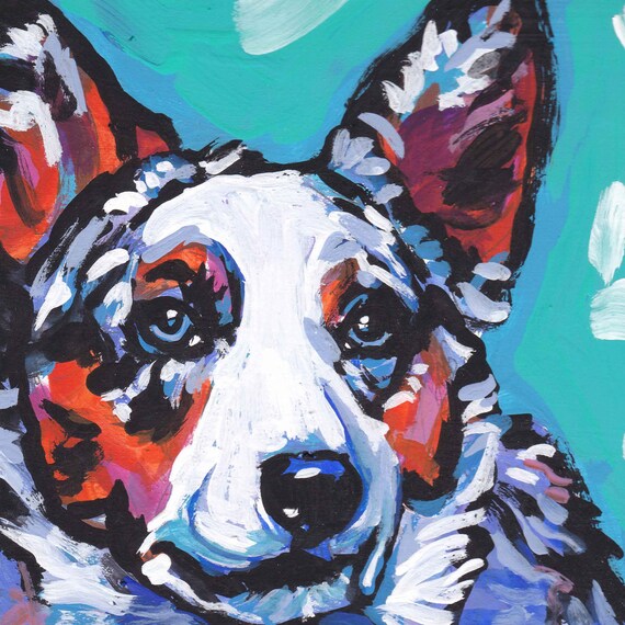 Cardigan Welsh Corgi Series Blue Merle Canvas Print Cardigan Welsh Corgi Series Blue Merle Canvas Print