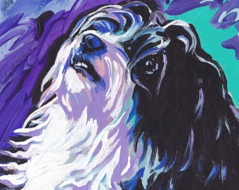 HAVANESE DOG portrait ART print pop art bright colors 13x19"