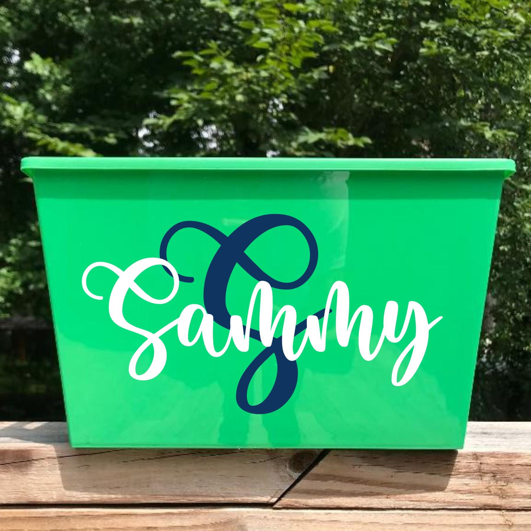 Personalized Name Bucket With Initial | Custom Gift Bucket | Monogram ...