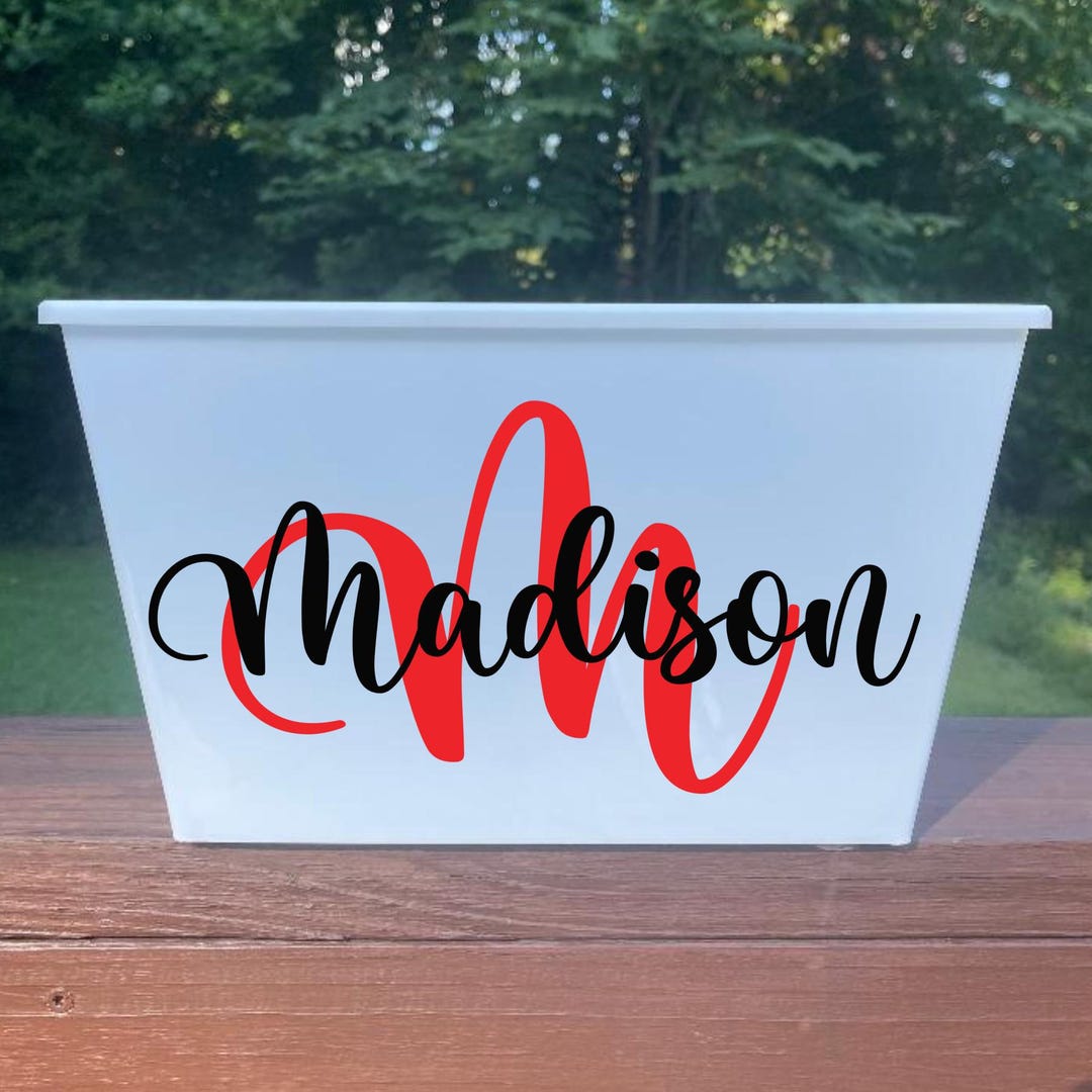 Personalized Name Bucket With Initial | Custom Gift Bucket | Monogram ...