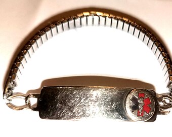 Vintage Speidel 1940s Sweetheart Style Gold-plated Expansion ID